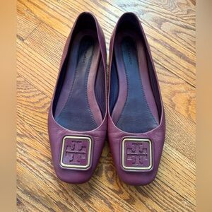 tory burch georgia square toe flats